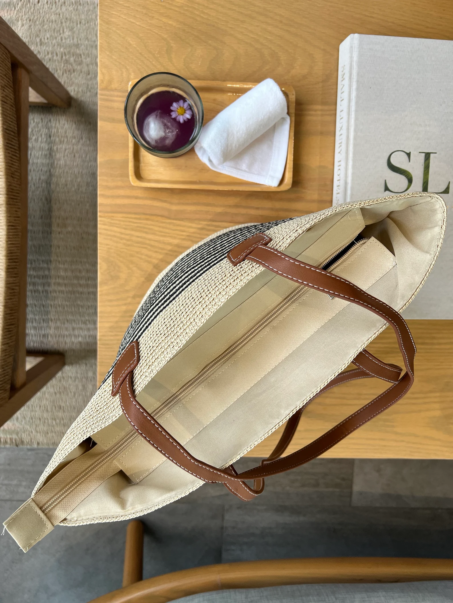 Pack Famille – 2 ensembles complets sac et chapeau en paille